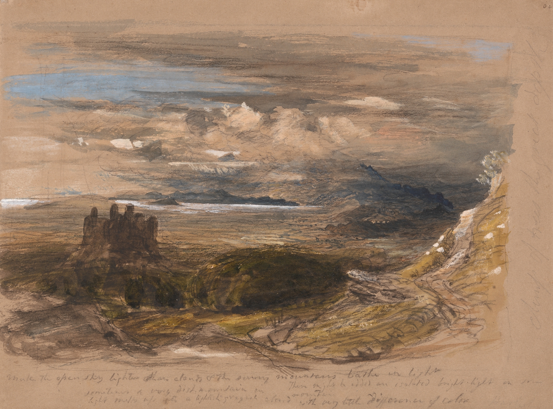 Harlech Castle, by Samuel Palmer, public domain