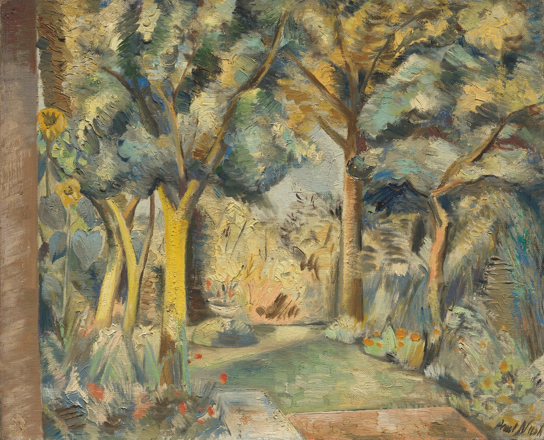 The Garden at Meadle, by Paul Nash, public domain