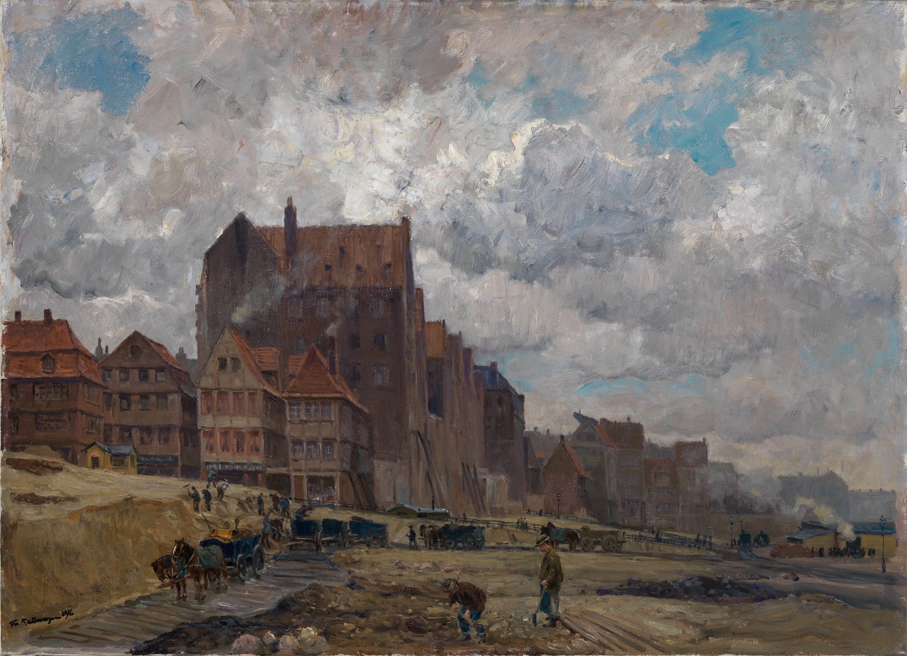 Aus Hamburg, by Friedrich Kallmorgen, public domain