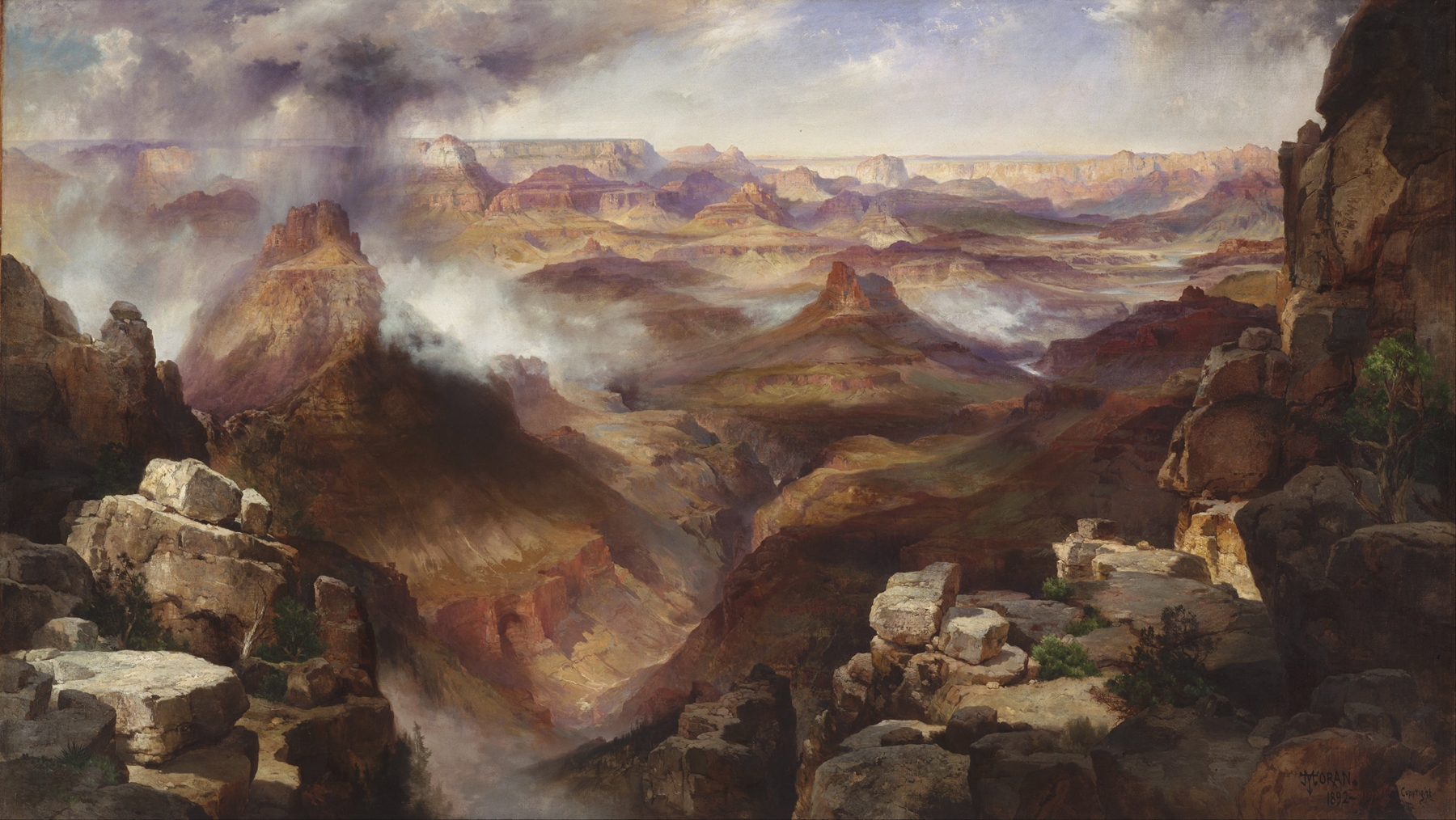 Grand Canyon of the Colorado River, by Thomas Moran, public domain