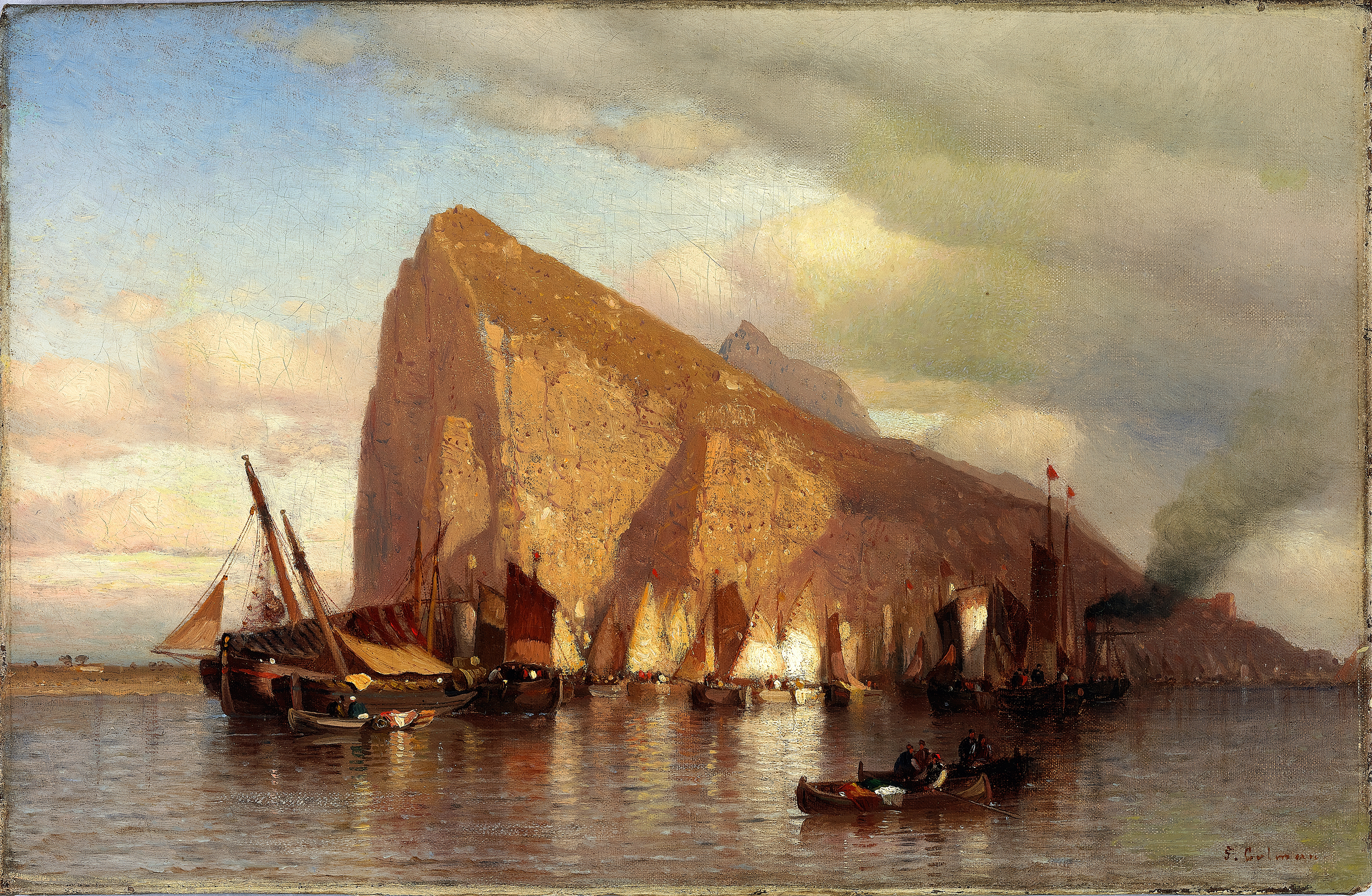 Clearing Storm at Gibraltar, by Samuel Colman, public domain