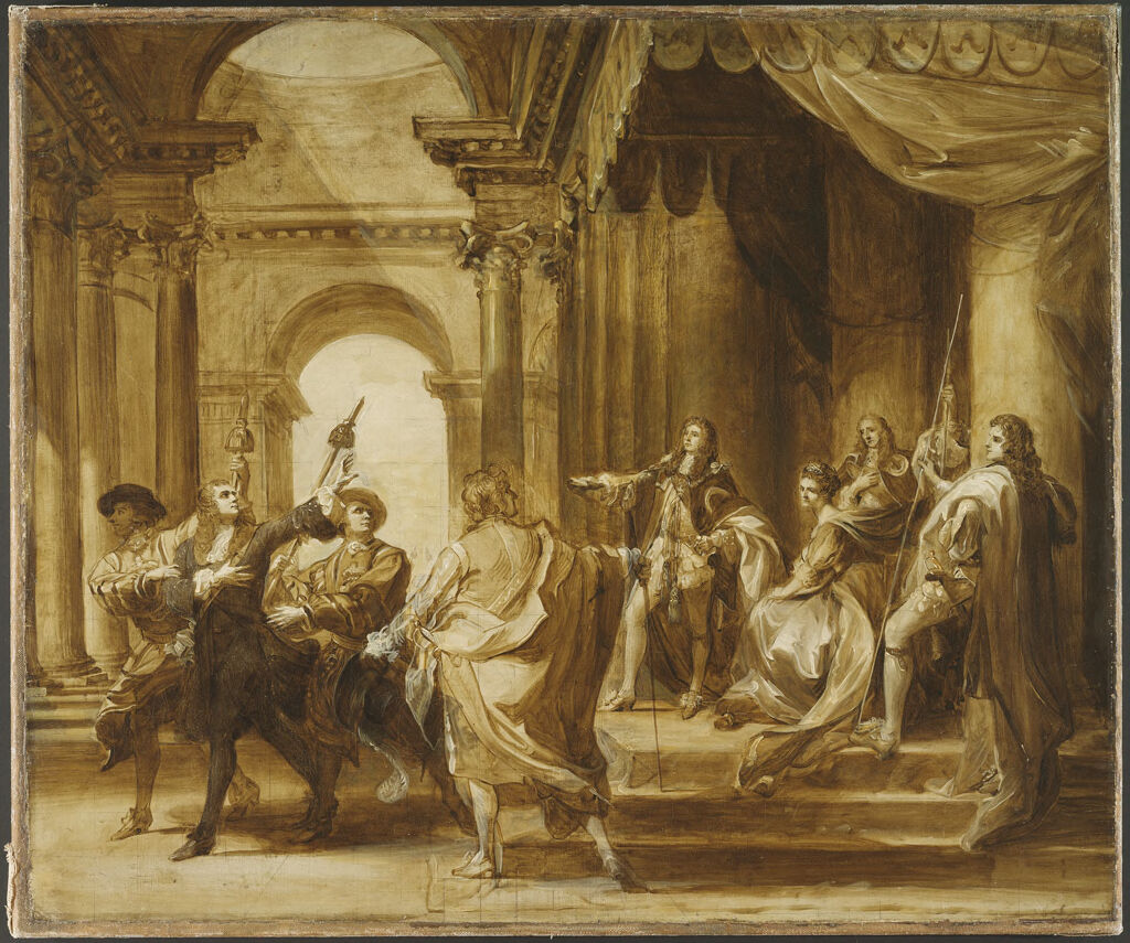 Study for "Monmouth Before James II", by John Singleton Copley, public domain
