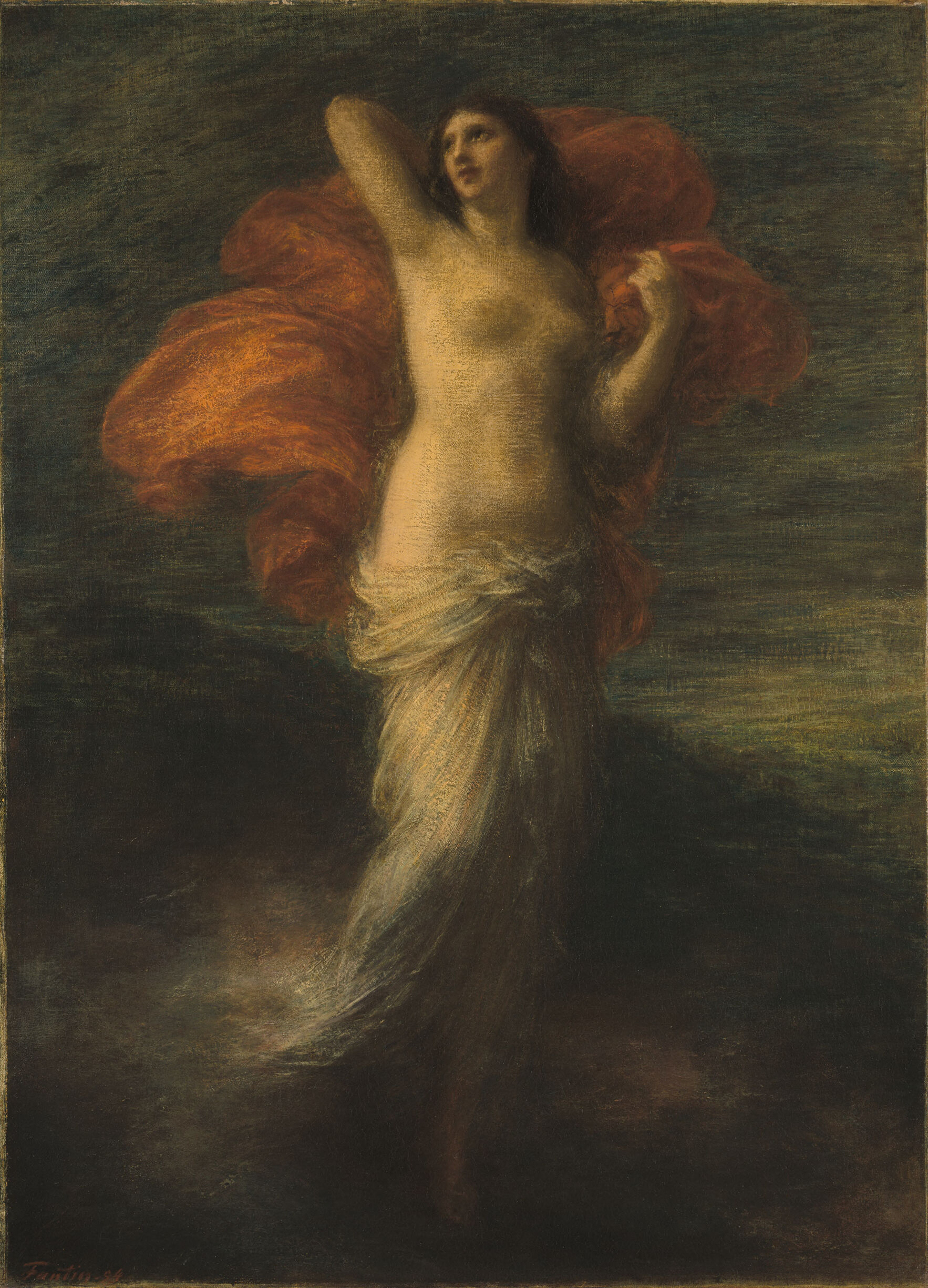 Dawn, by Ignace-Henri-Jean-Théodore Fantin-Latour, public domain
