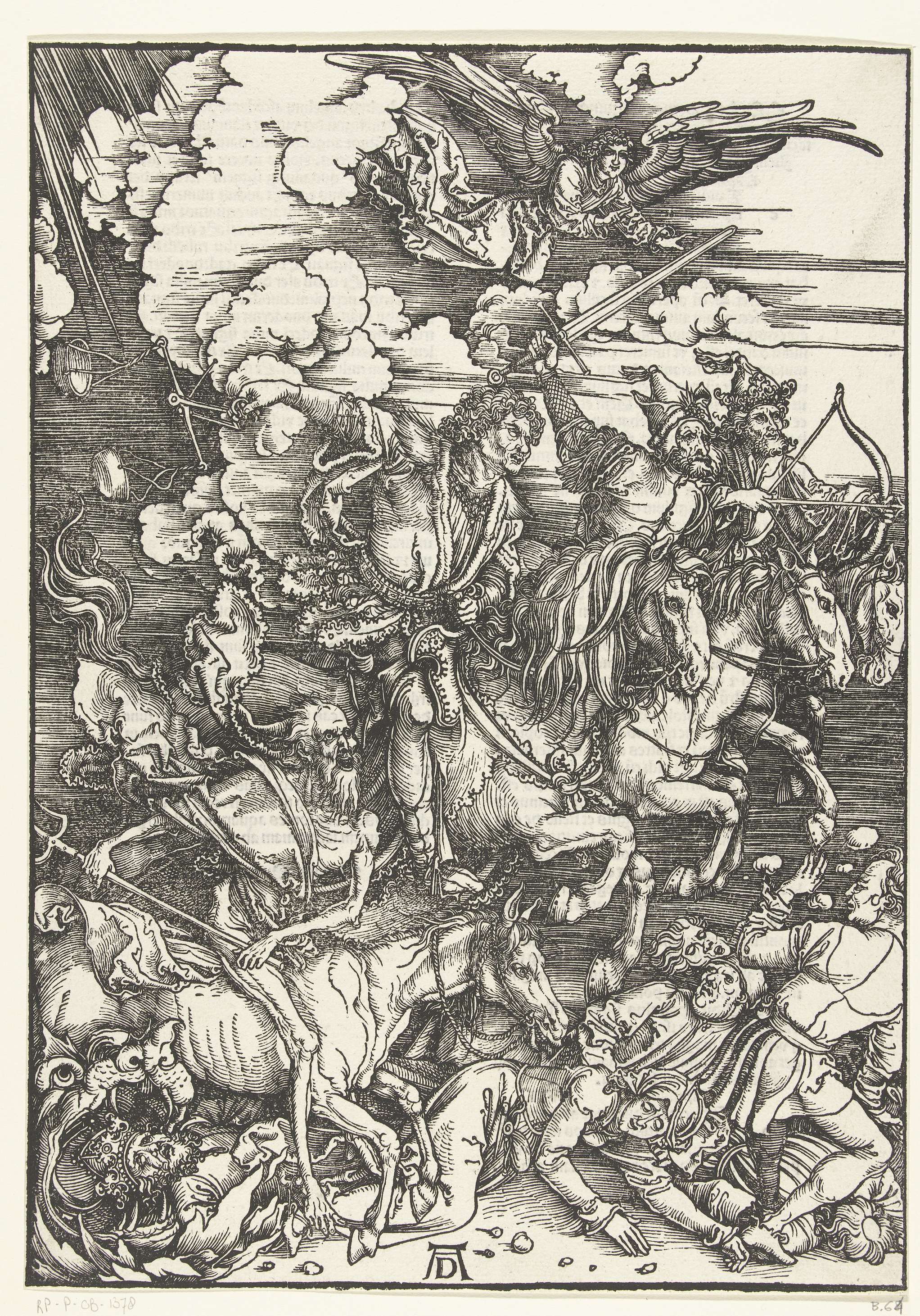 De vier ruiters van de apocalyps, by Albrecht Dürer, public domain