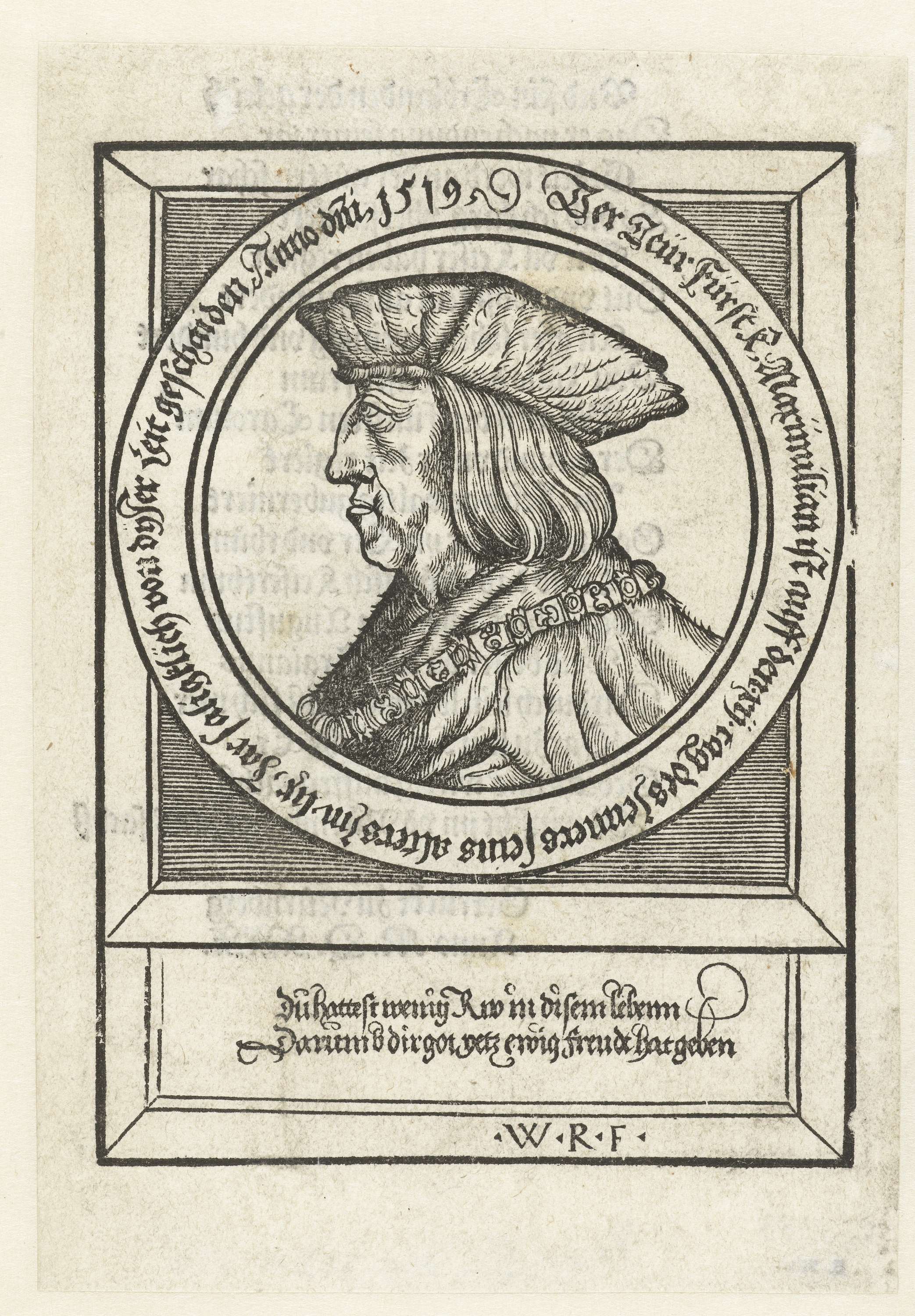 Portret van keizer Maximiliaan I, by Albrecht Dürer, public domain