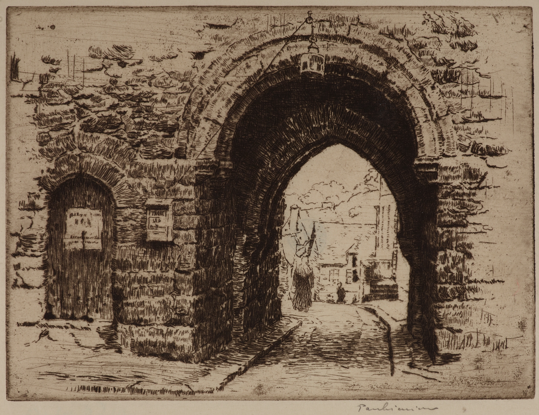 Dinan – Jerzual Gate, by Józef Pankiewicz, public domain