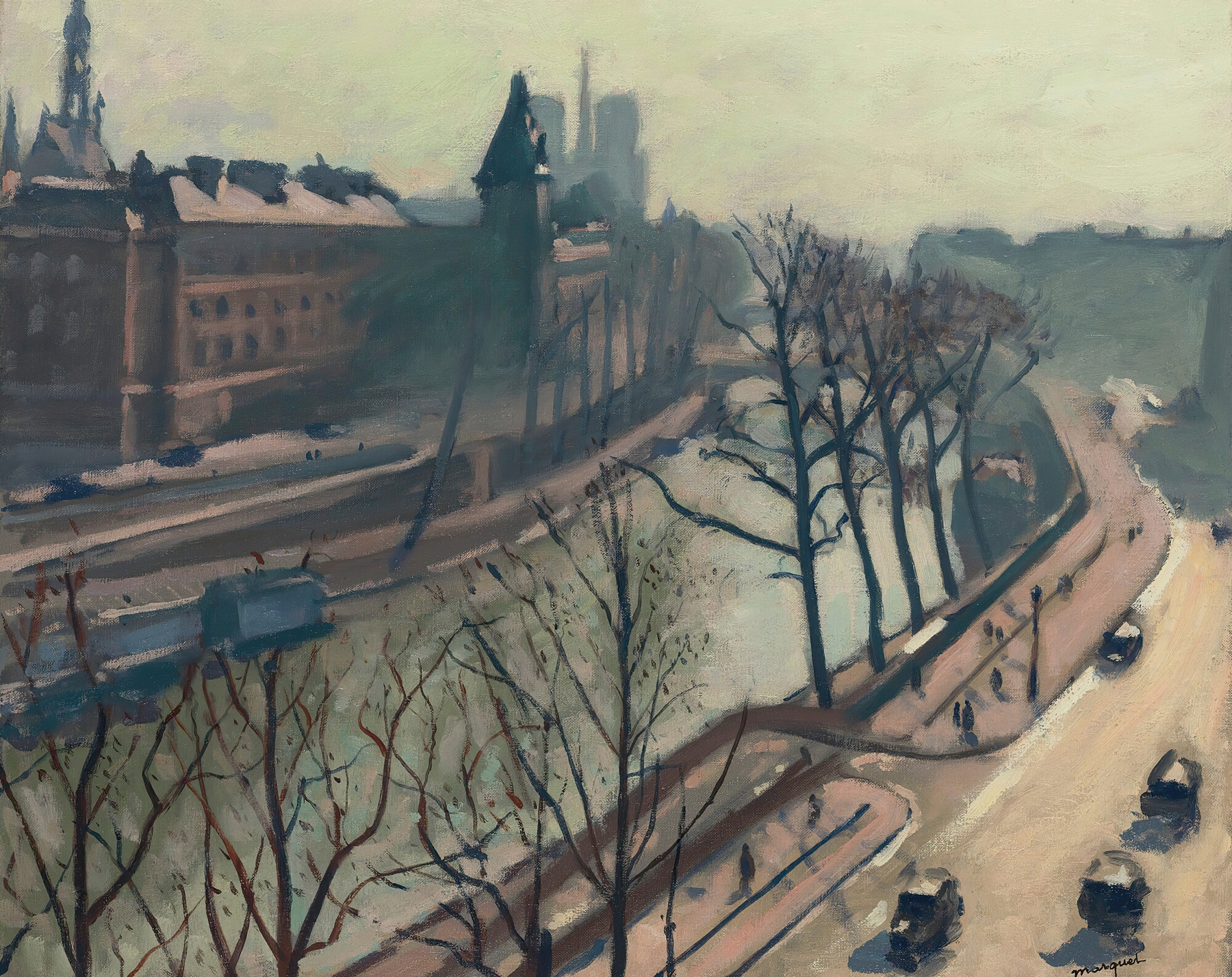 Pont Saint-Michel, by Albert Marquet, public domain