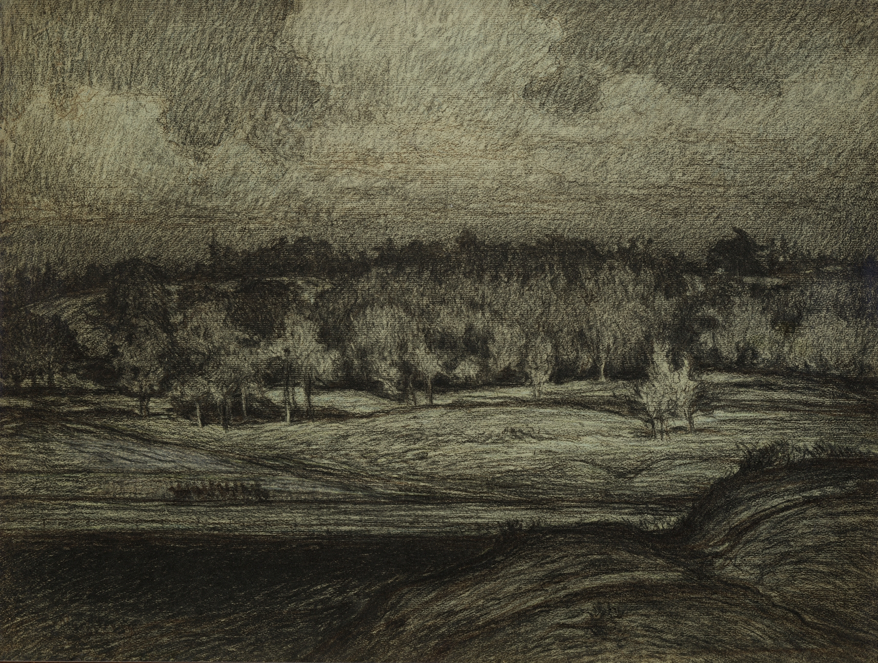 Landscape near Stockholm, oil on canvas by Karl Nordström