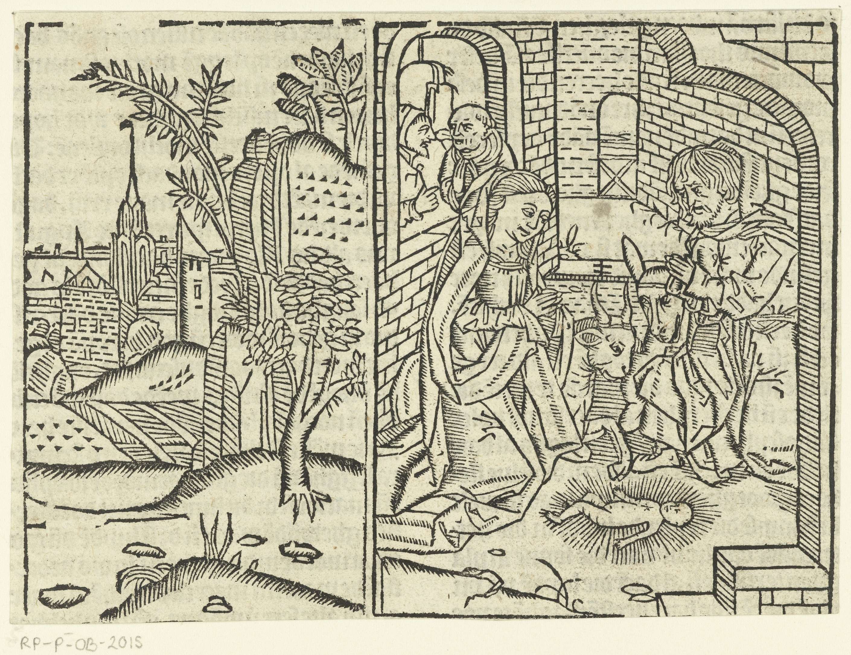 Geboorte van Christus by Master of Delft, paper medium, depicting divine birth with gentle light.