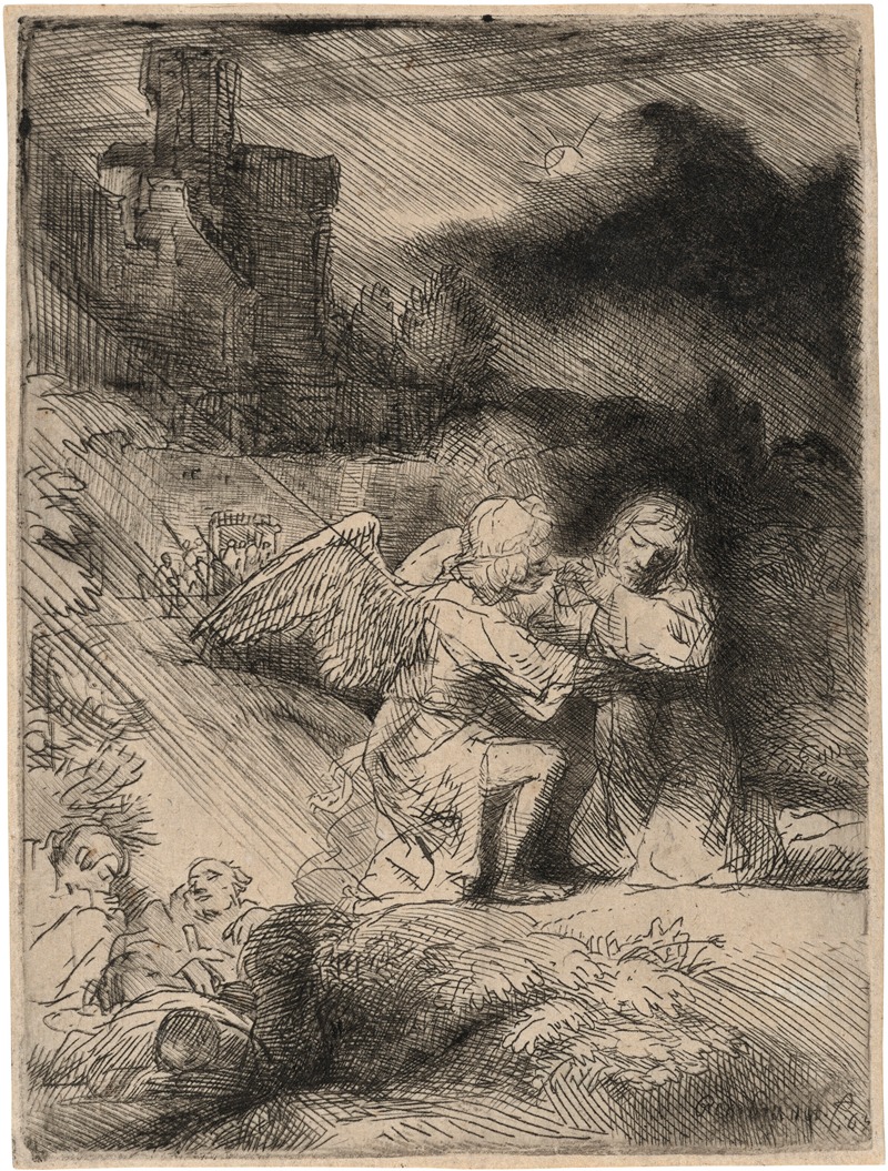 Rembrandt's 'The Agony in the Garden' captures a moment of deep emotional turmoil.