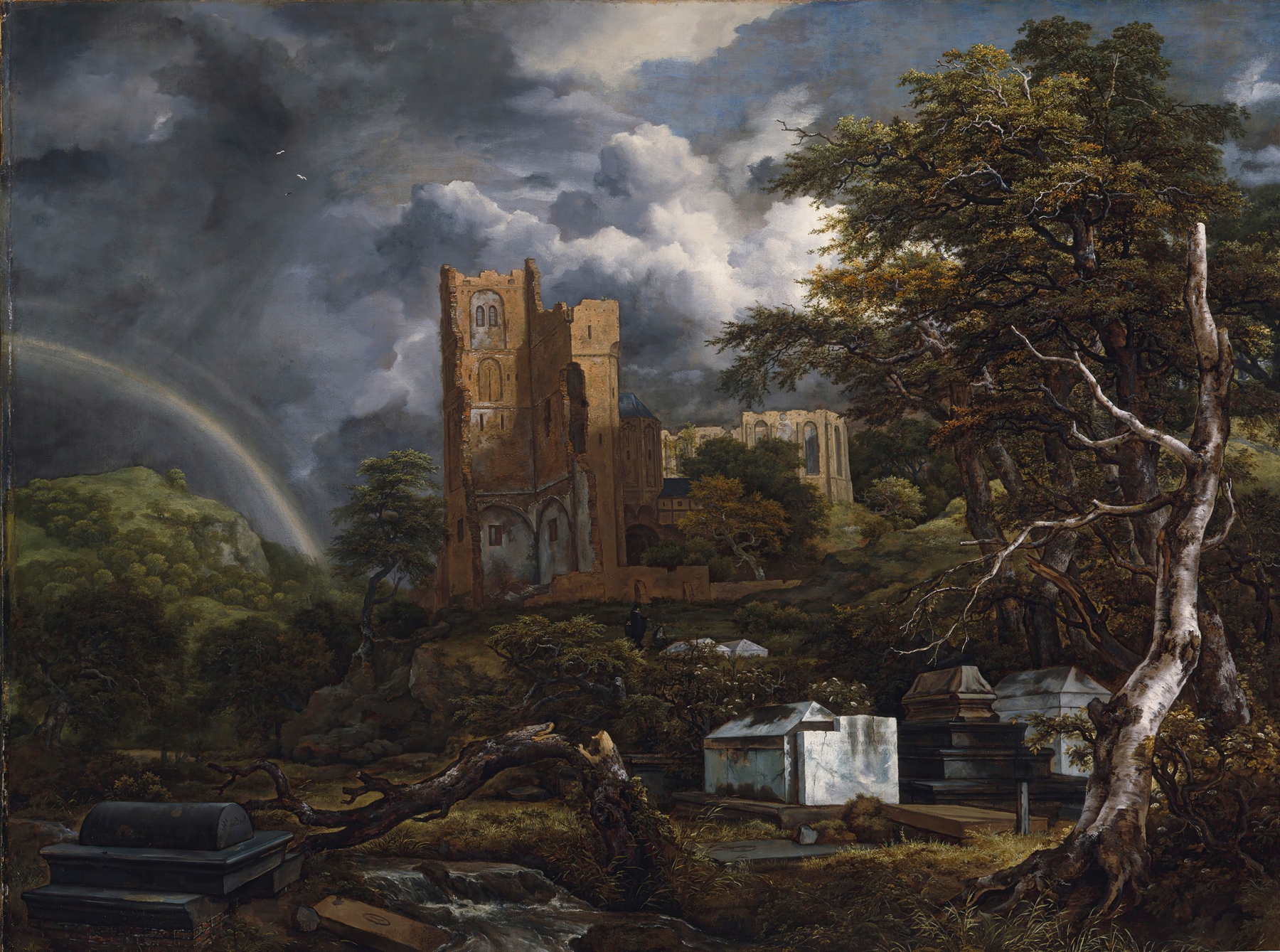 The Jewish Cemetery, by Jacob van Ruisdael, public domain