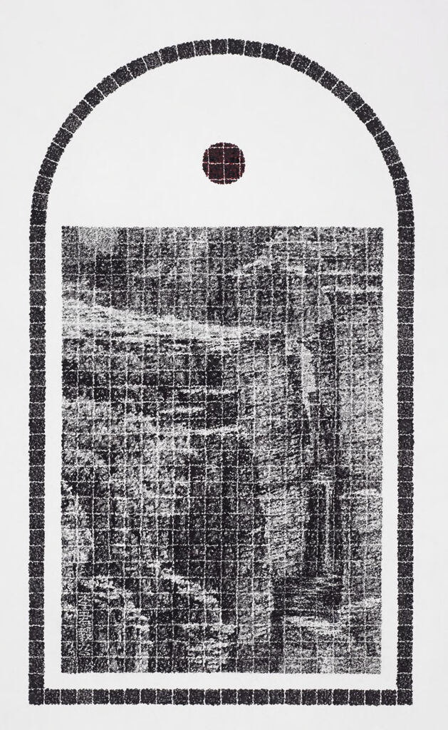 Mountain Bluff, Cascading Waterfall, from the series "Sacrifice", by Lee Chun-Yi (Li Junyi) 李君毅, public domain