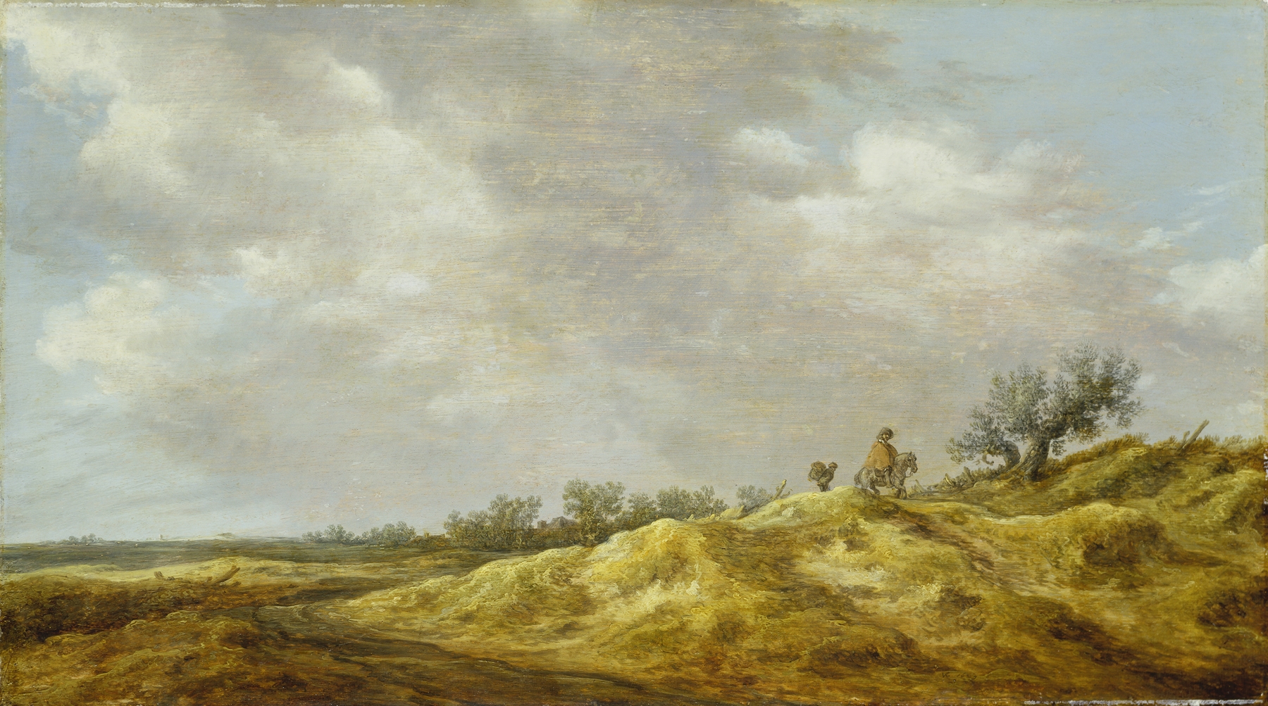 Path through the Dunes, oil on canvas by Jan van Goyen, depicting dunes and a winding path.