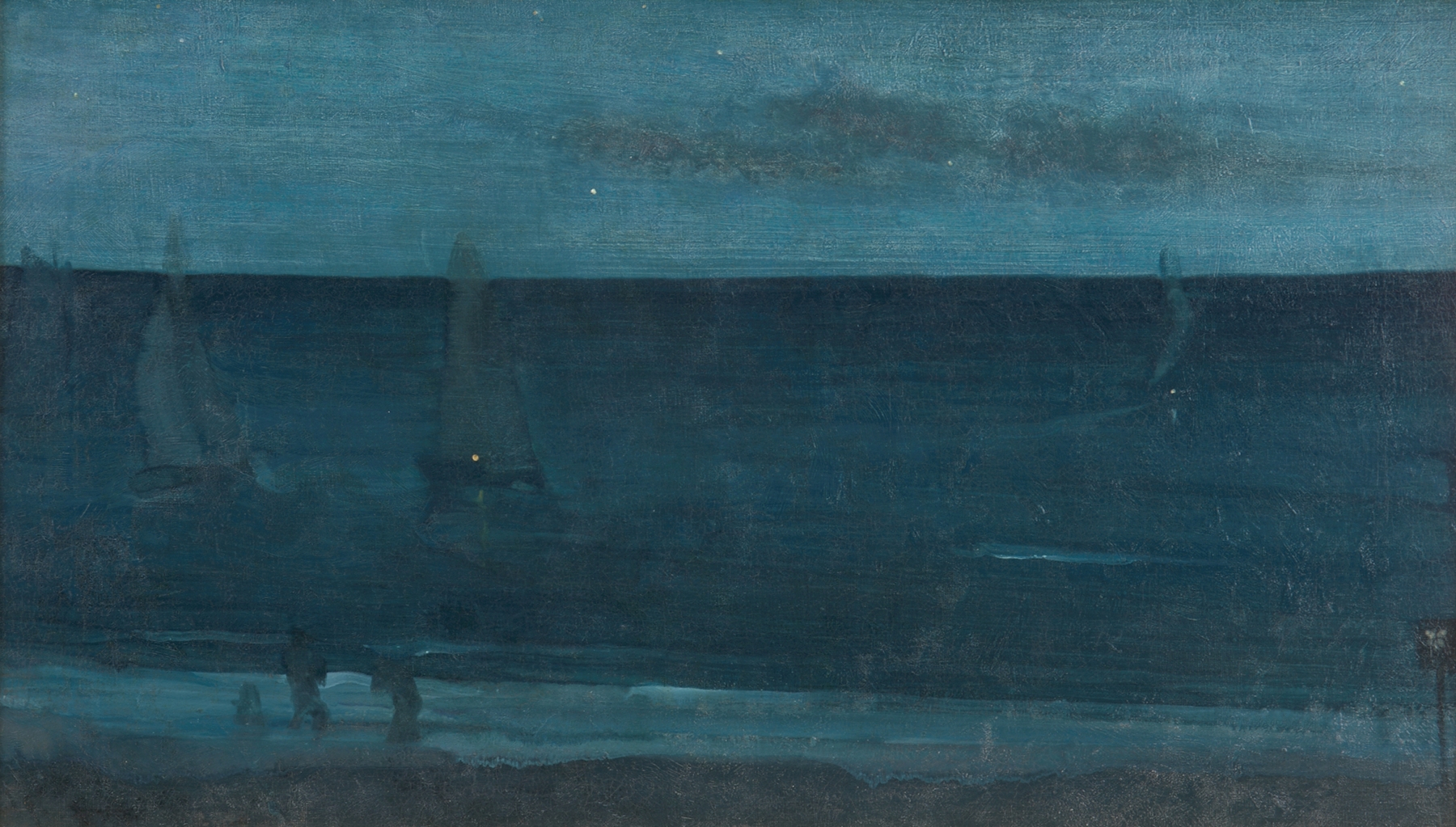 Nocturne: Blue and Silver–Bognor, by James Abbott McNeill Whistler, public domain