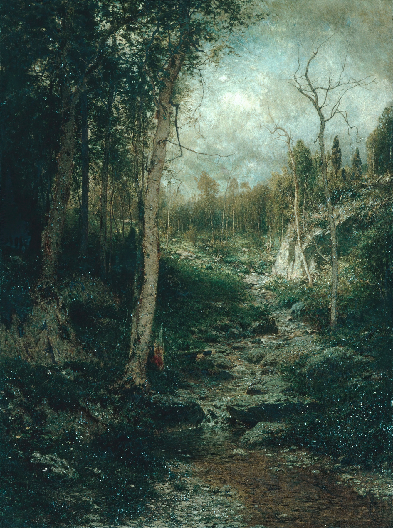 An Old Clearing, by Alexander Helwig Wyant, public domain