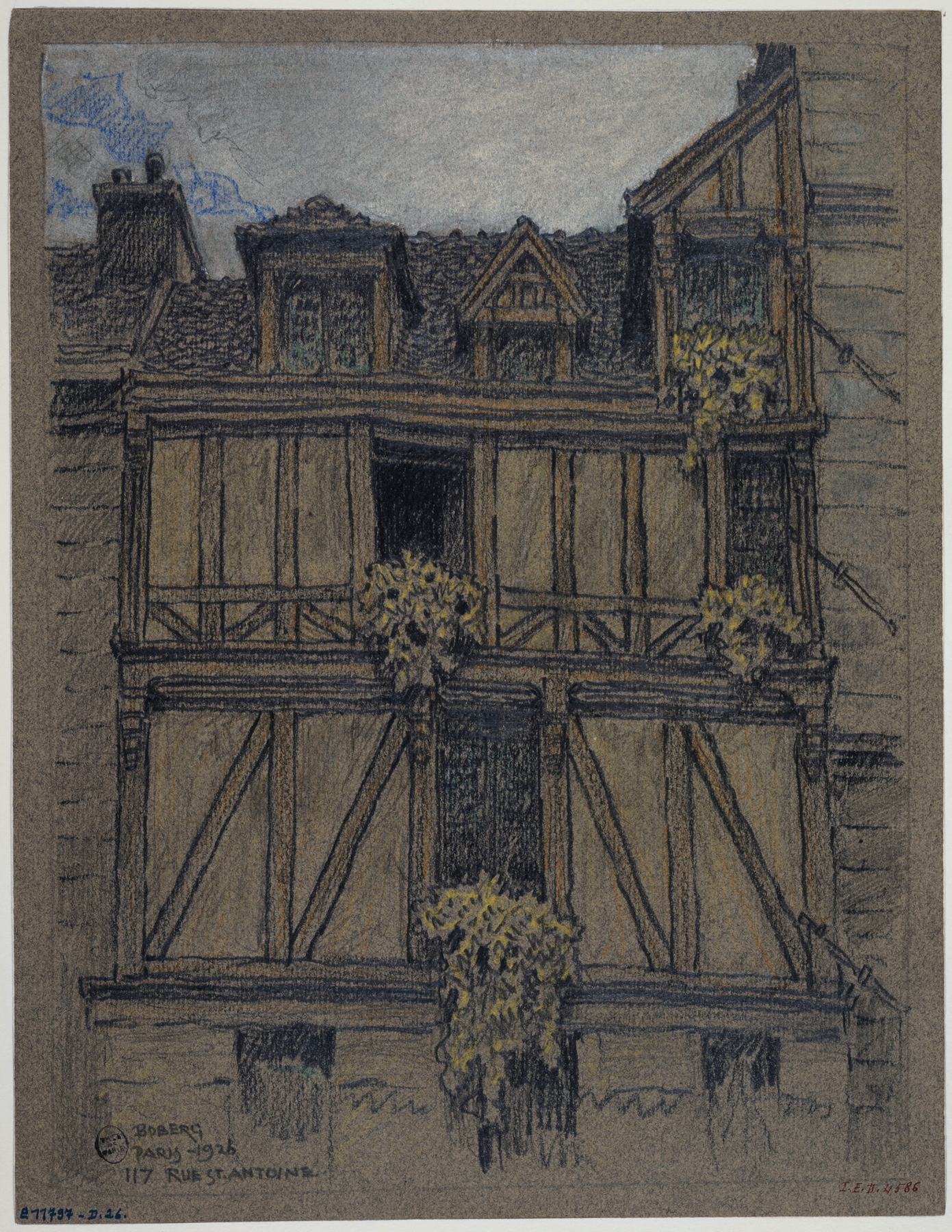 Maison, 117 rue Saint Antoine by Ferdinand Boberg, modernism, architecture, unknown medium