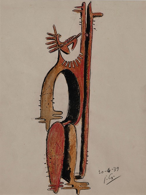 Julio González's 'Homme Cactus' presents a unique fusion of human and plant forms.