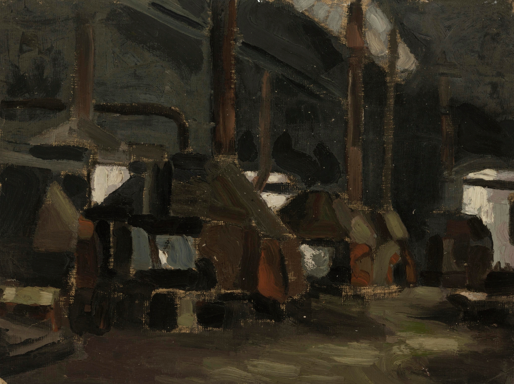 Interior scene with soft light and warm colors by Nikolai Triik, oil painting