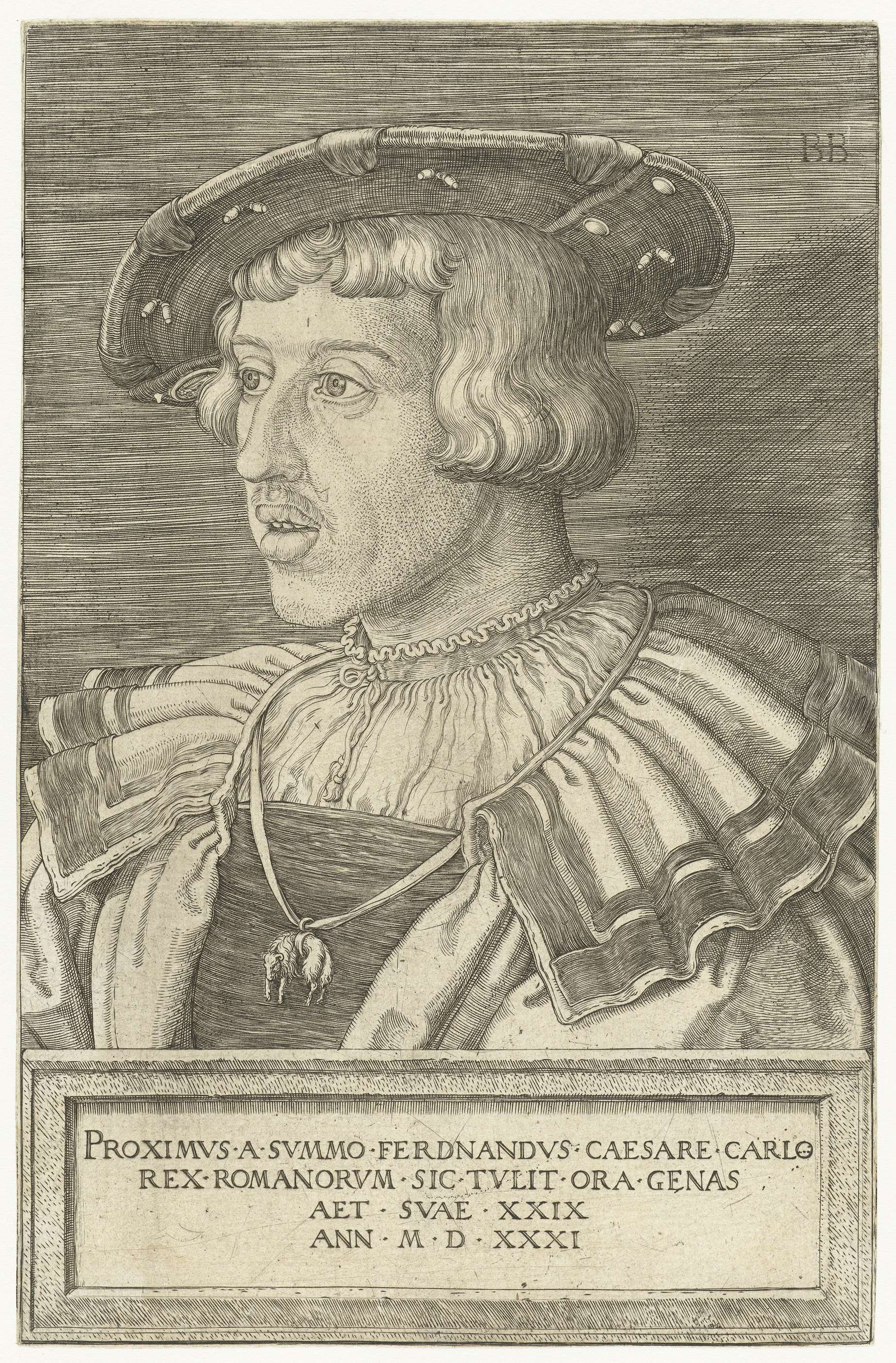 Portret van Keizer Ferdinand I, by Barthel Beham, public domain