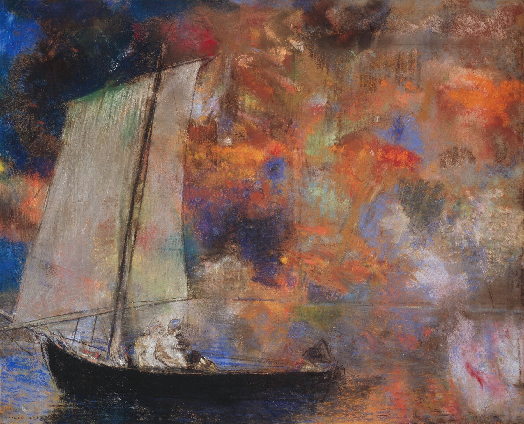 Flower Clouds, by Odilon Redon, public domain