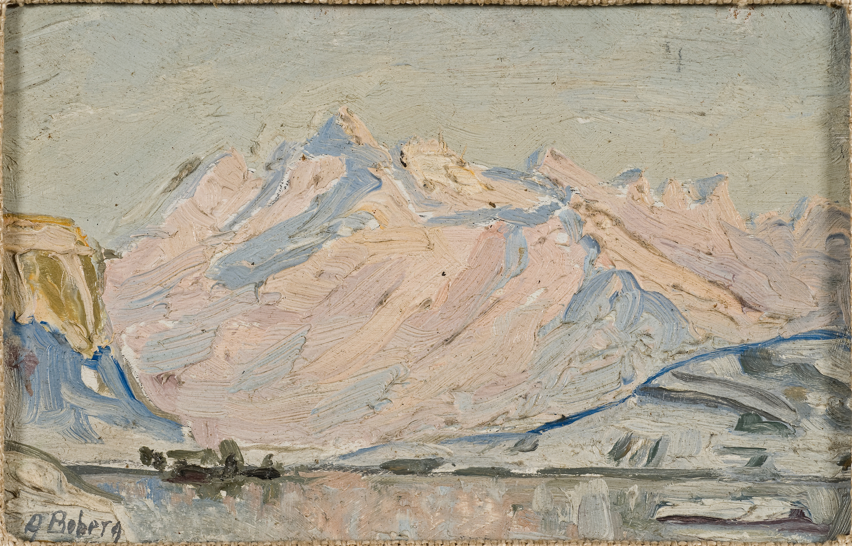 The Sun over Lofoten. Study, by Anna Boberg, public domain