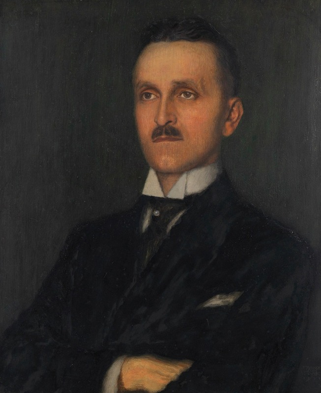 A portrait of Heinrich Butzer by Franz von Stuck.
