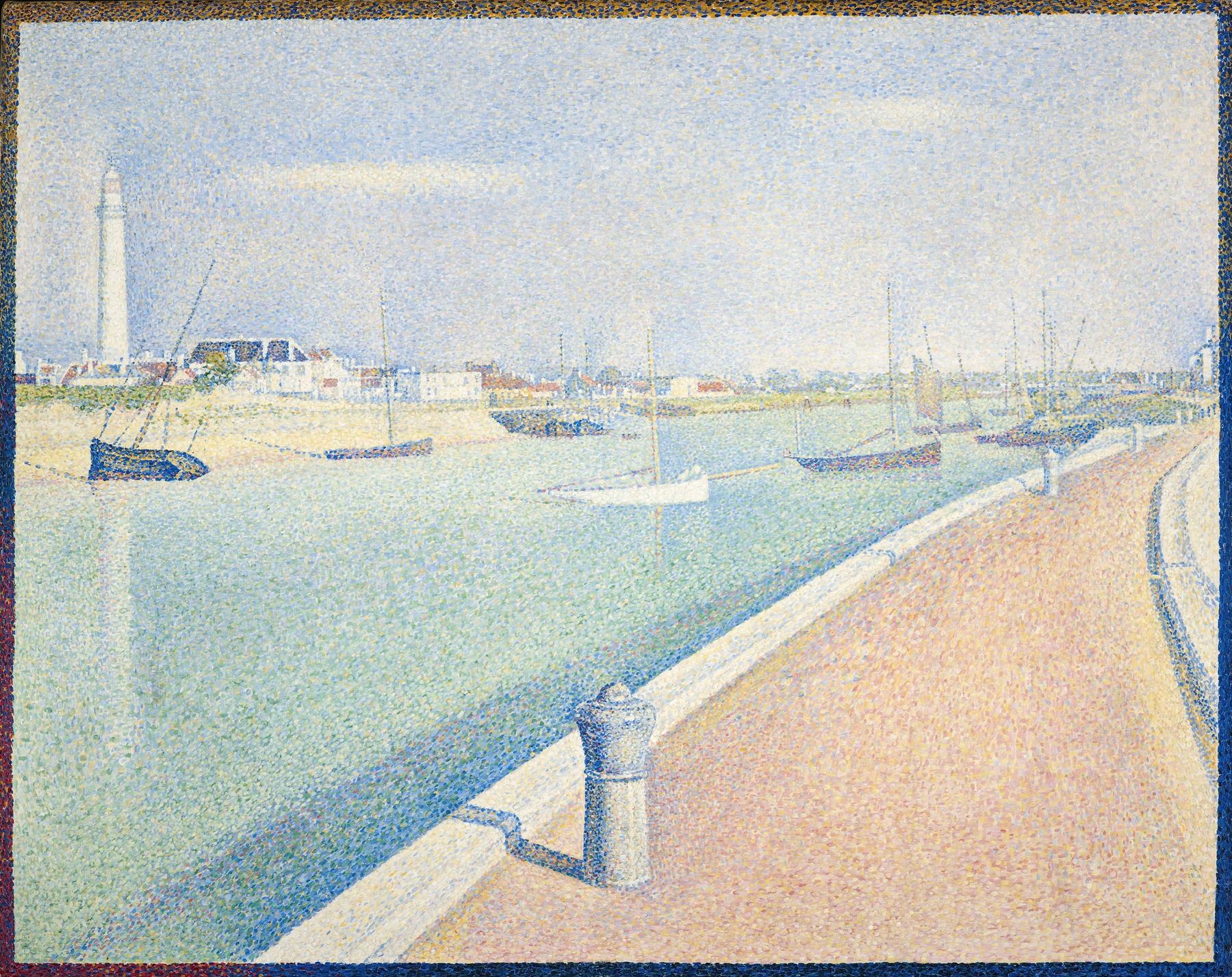 The Channel of Gravelines, Petit Fort Philippe, by Georges Seurat, public domain