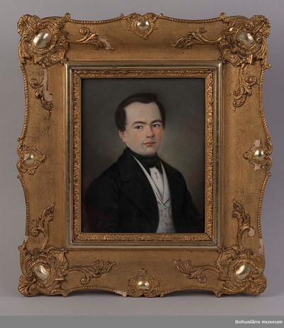 Portrait of a young man by Carl Fredrik Richter, oil on canvas