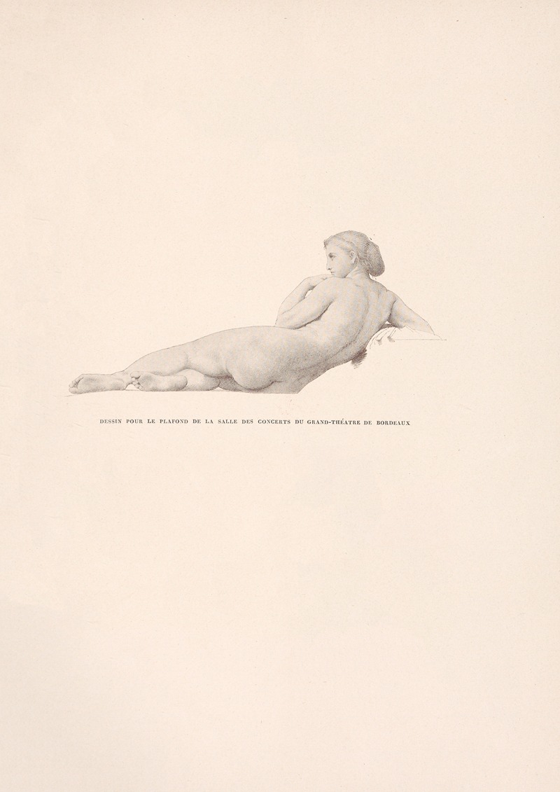 Dessin pour le plafond de la Salle des concerts du Grand Thèatre de Bordeaux by William Bouguereau