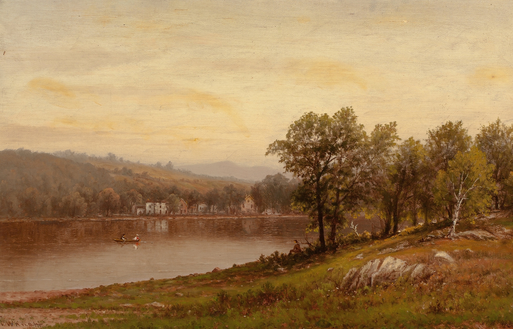 New England Summer Landscape, by Charles W. Knapp, public domain