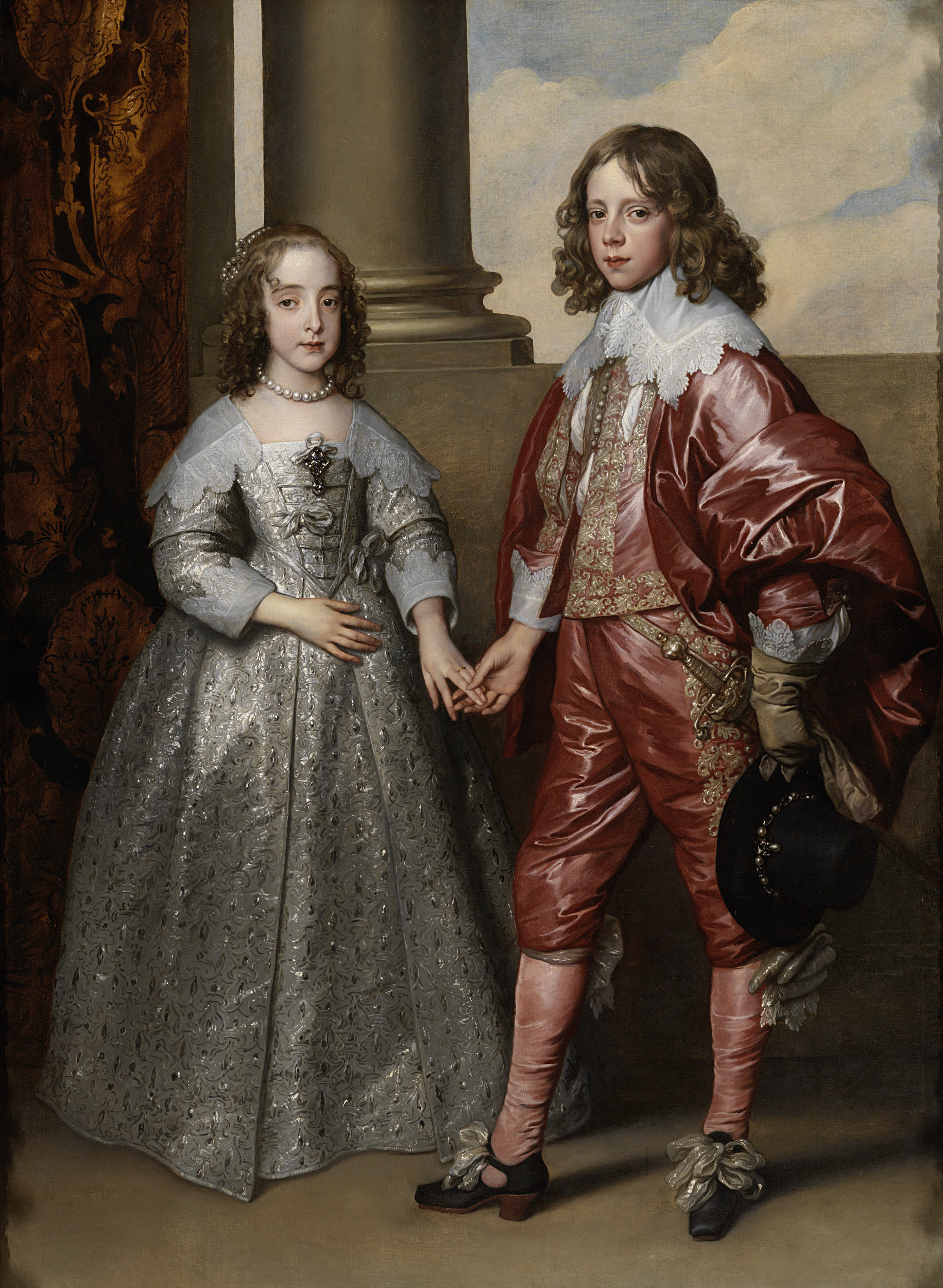 Mary Stuart and William II, by Anthony van Dyck, public domain