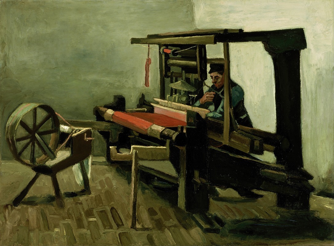 Vincent van Gogh's 'Weaver' captures the essence of a textile worker in vibrant colors.