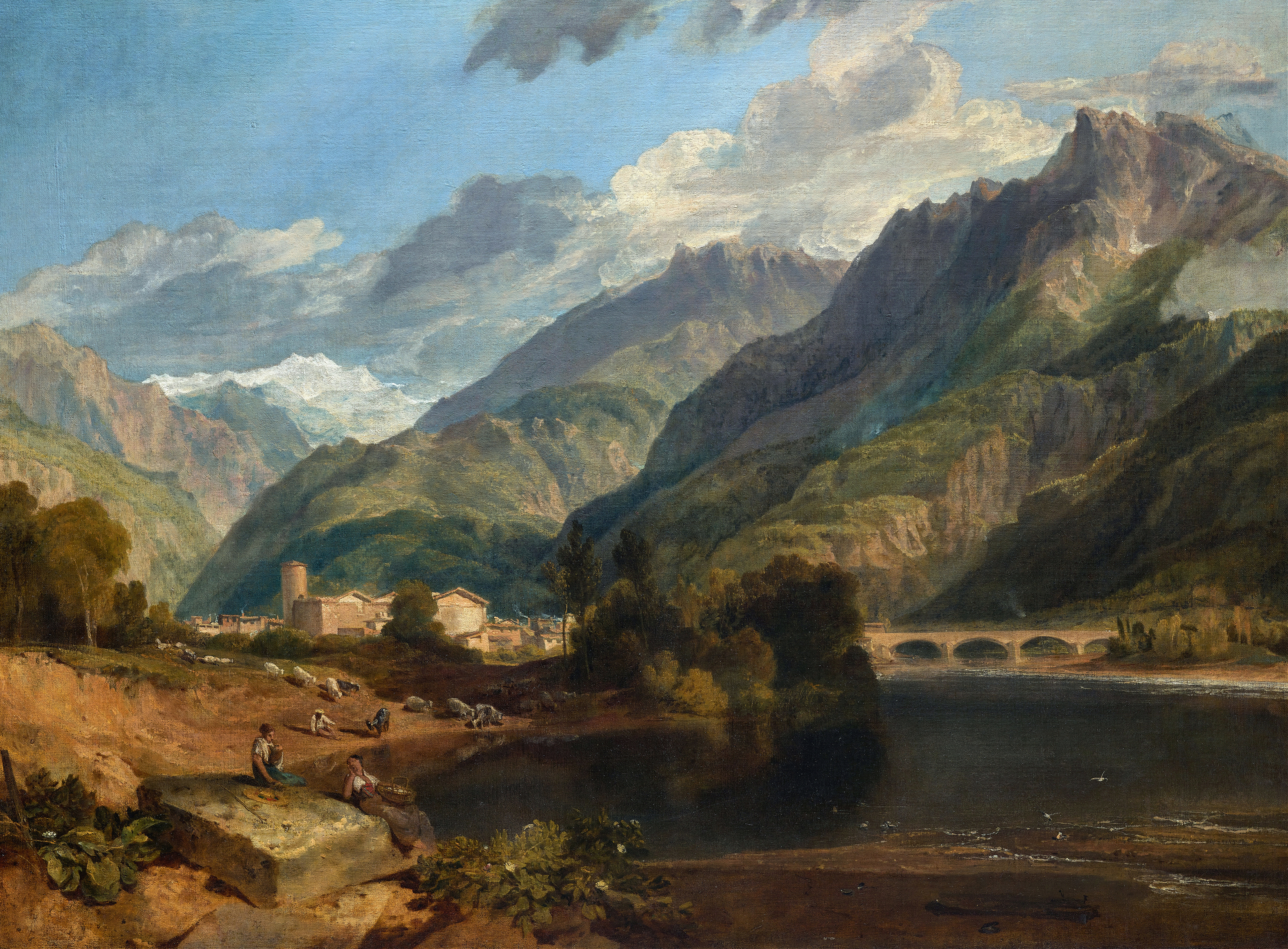 Landscape of Bonneville, Savoy by Joseph Mallord William Turner, oil painting