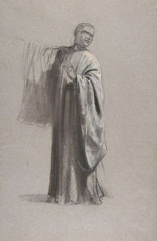 Drapery Study for a Cleric by Isidore Pils showcases intricate fabric folds.