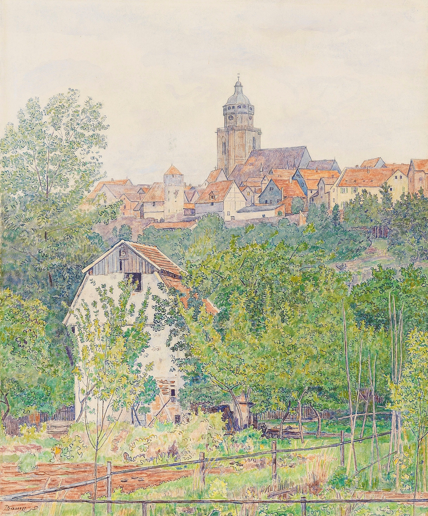 Ansicht von Homberg an der Efze, by Paul Baum, public domain