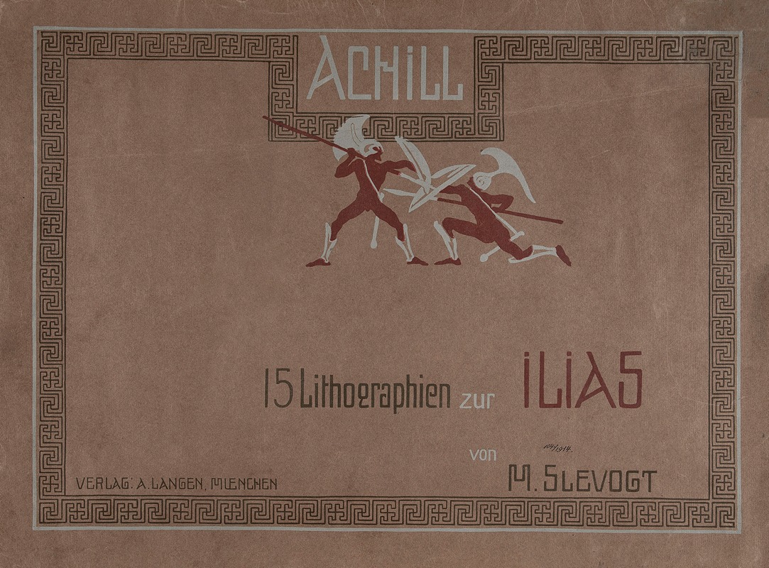 Max Slevogt's painting 'Achill – Cover' showcases a vibrant depiction of mythological themes.
