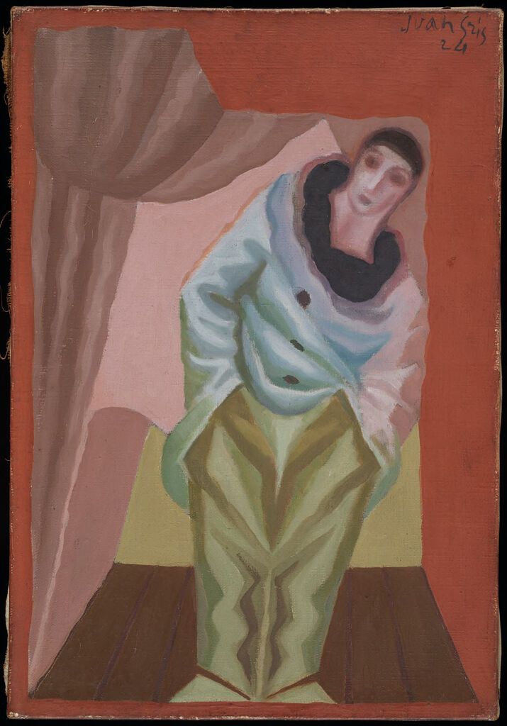 Le Pierrot au Rideau, by Juan Gris, public domain