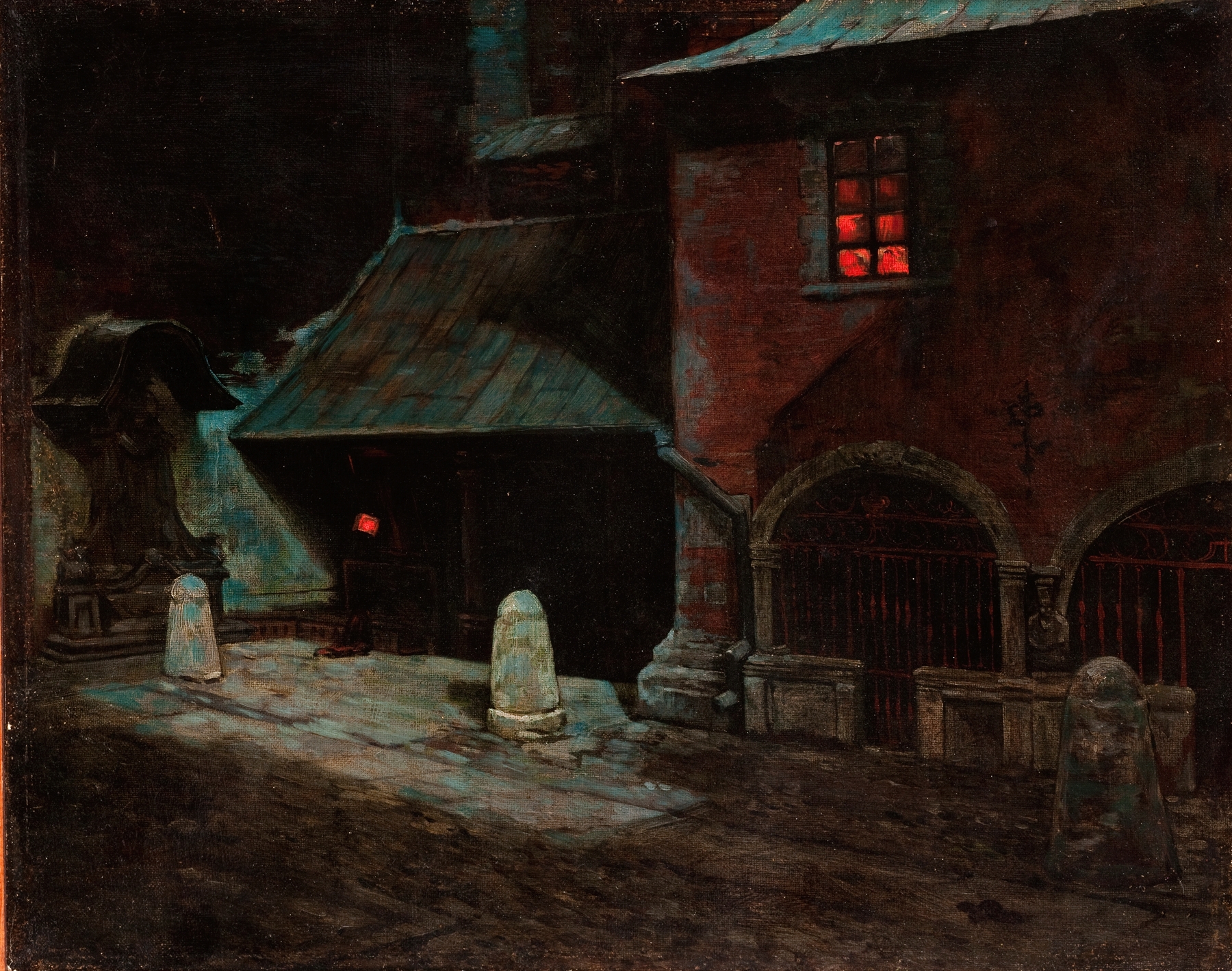 St Mary’s Church in Krakow, oil on canvas by Marian Wawrzeniecki