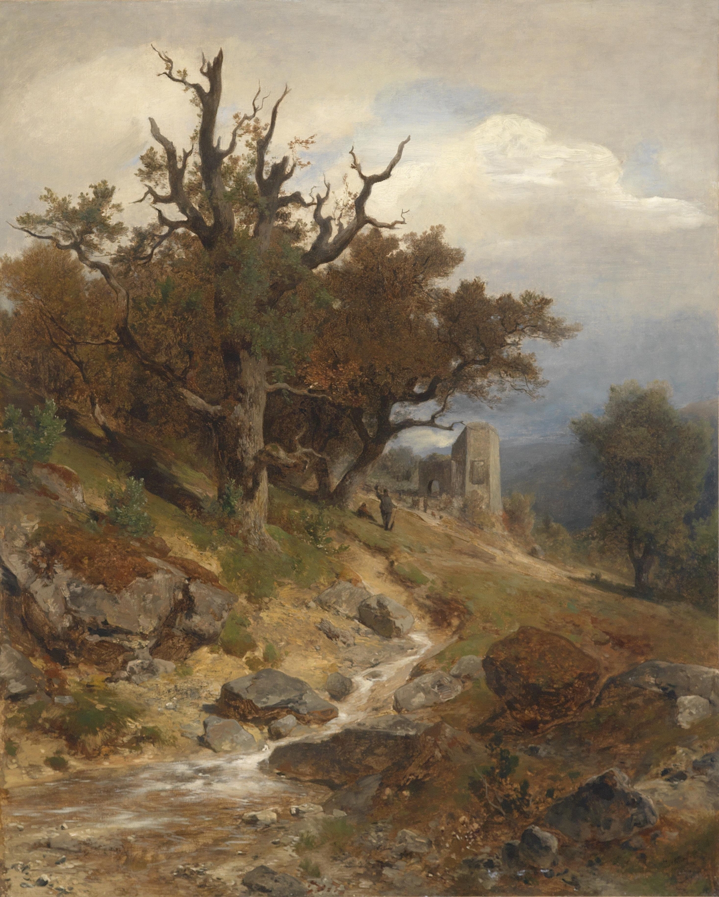 Landschaftsmotiv, by Eduard Peithner von Lichtenfels, public domain