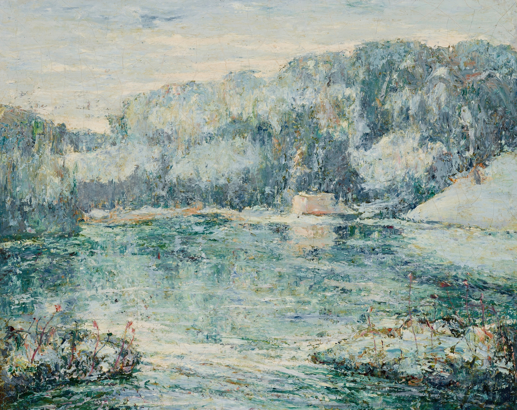Winter, Spuyten Duyvil, by Ernest Lawson, public domain