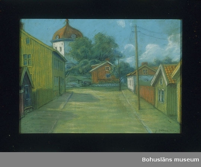 Landscape painting by John Ahlbom, Romanticism style