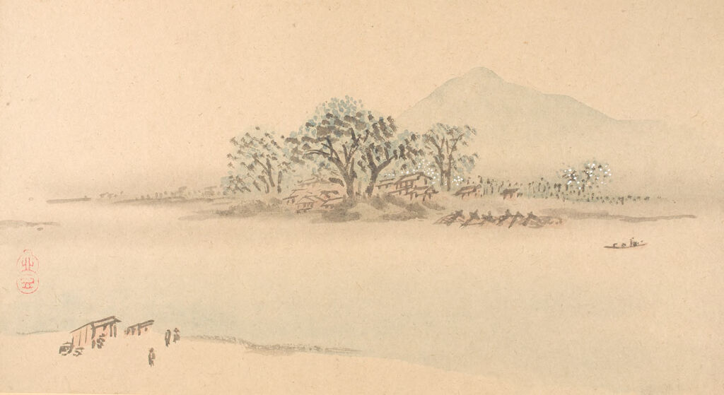 One of Six Views of Atsugi, by Watanabe Kazan, public domain