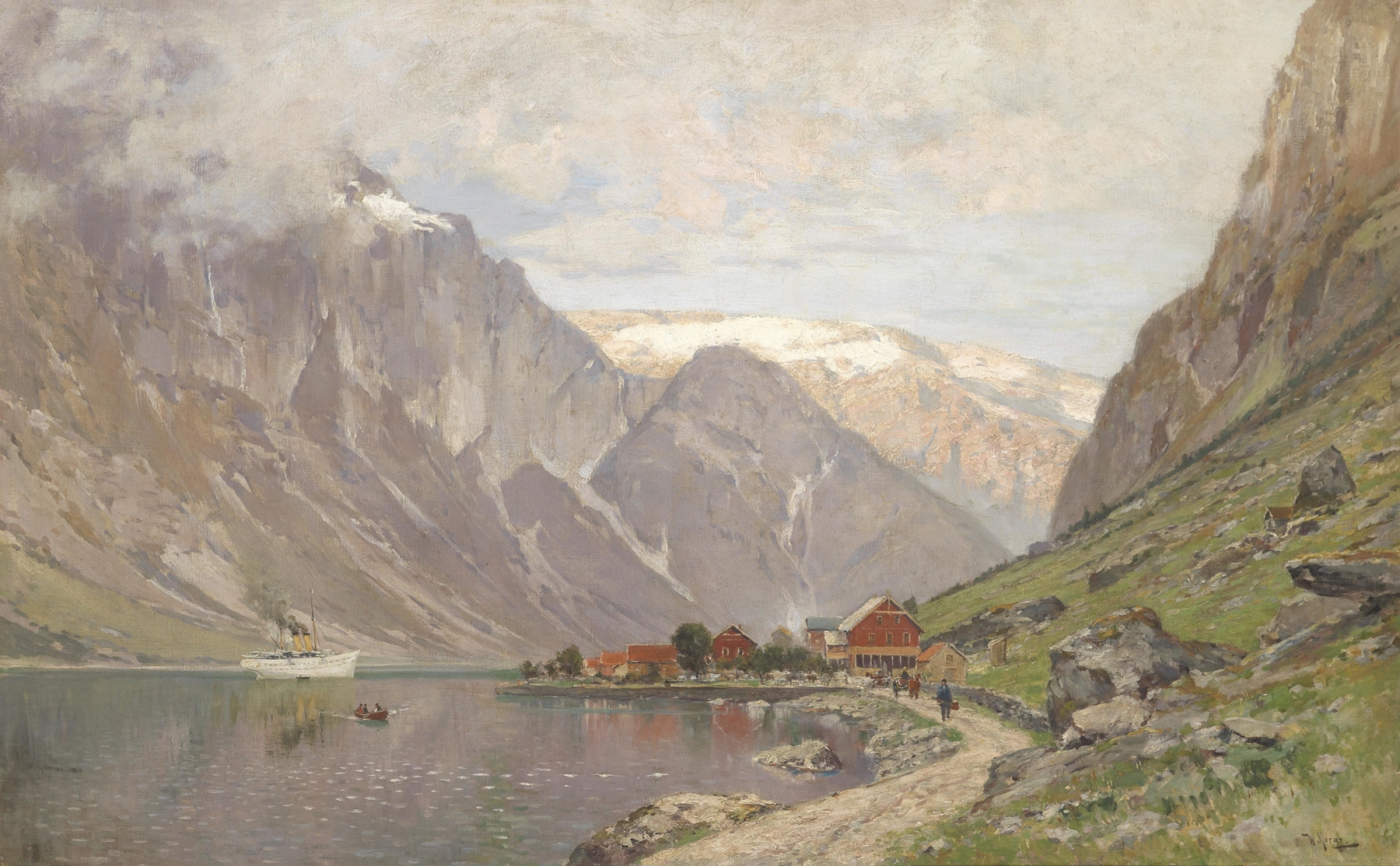 Große Fjordlandschaft, by Walter Moras, public domain