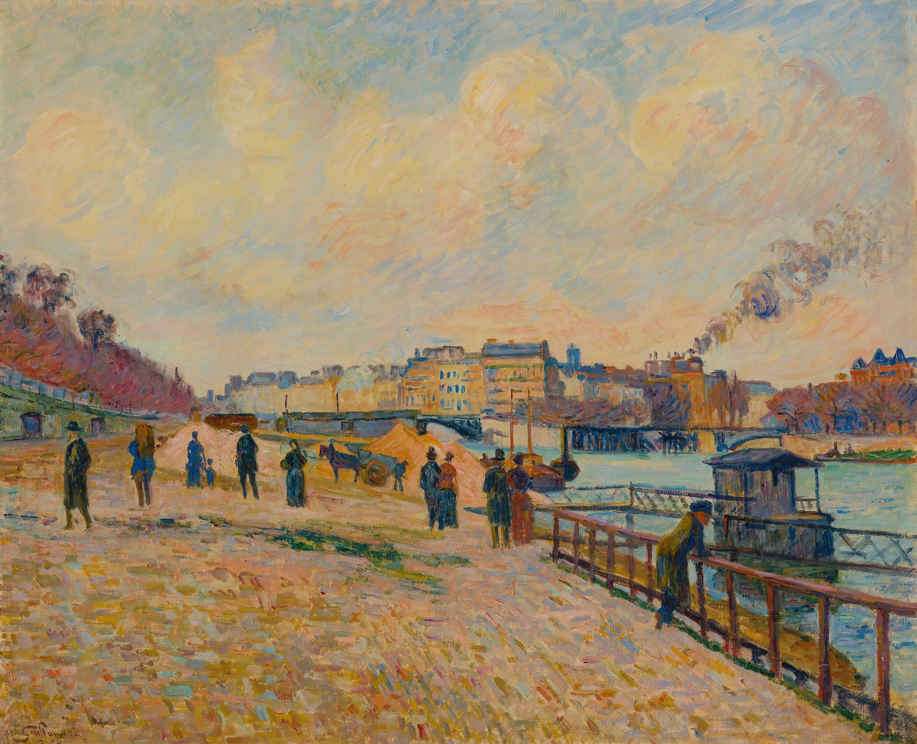Quai Saint-Bernard, Paris, by Armand Guillaumin, public domain