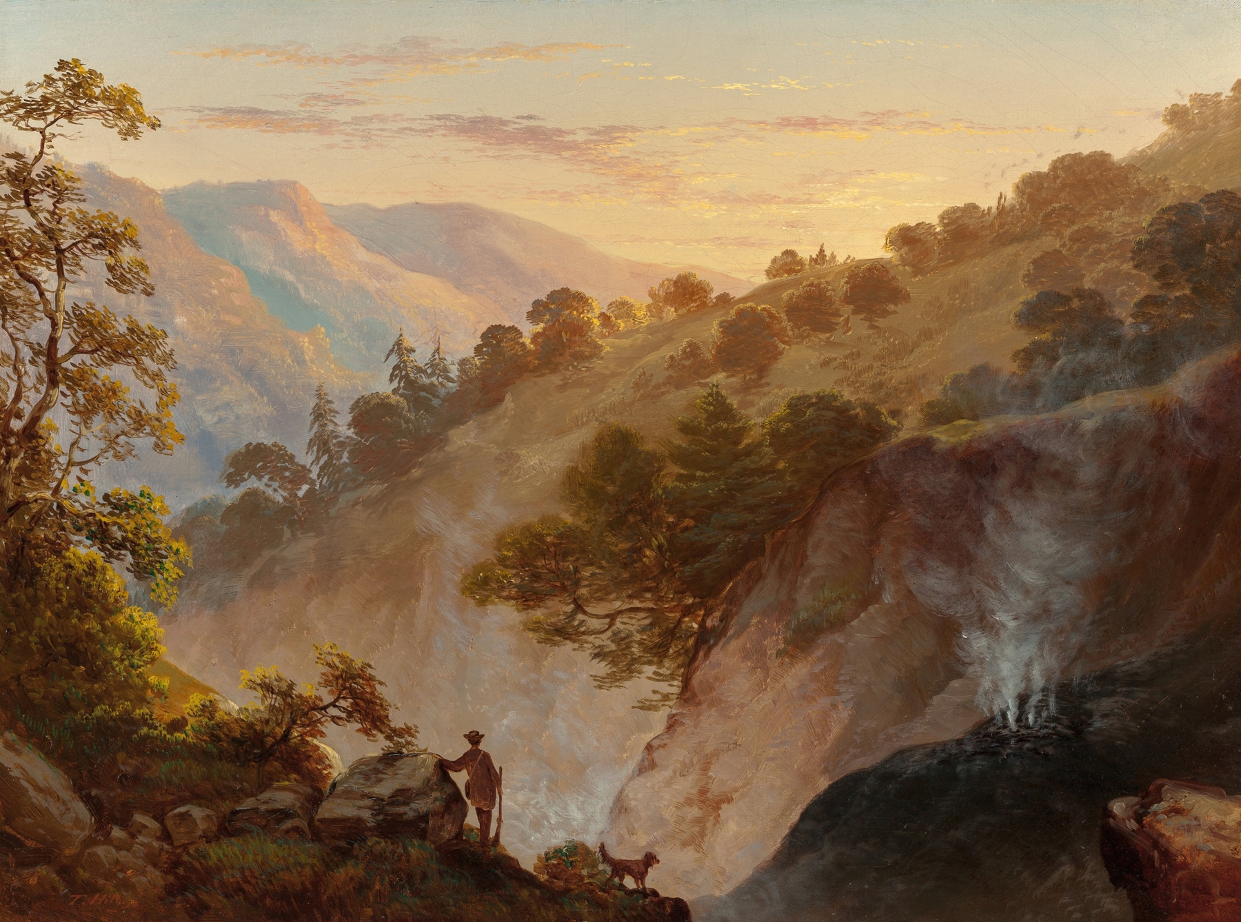 The Geysers, Sonoma, California, by Thomas Hill, public domain