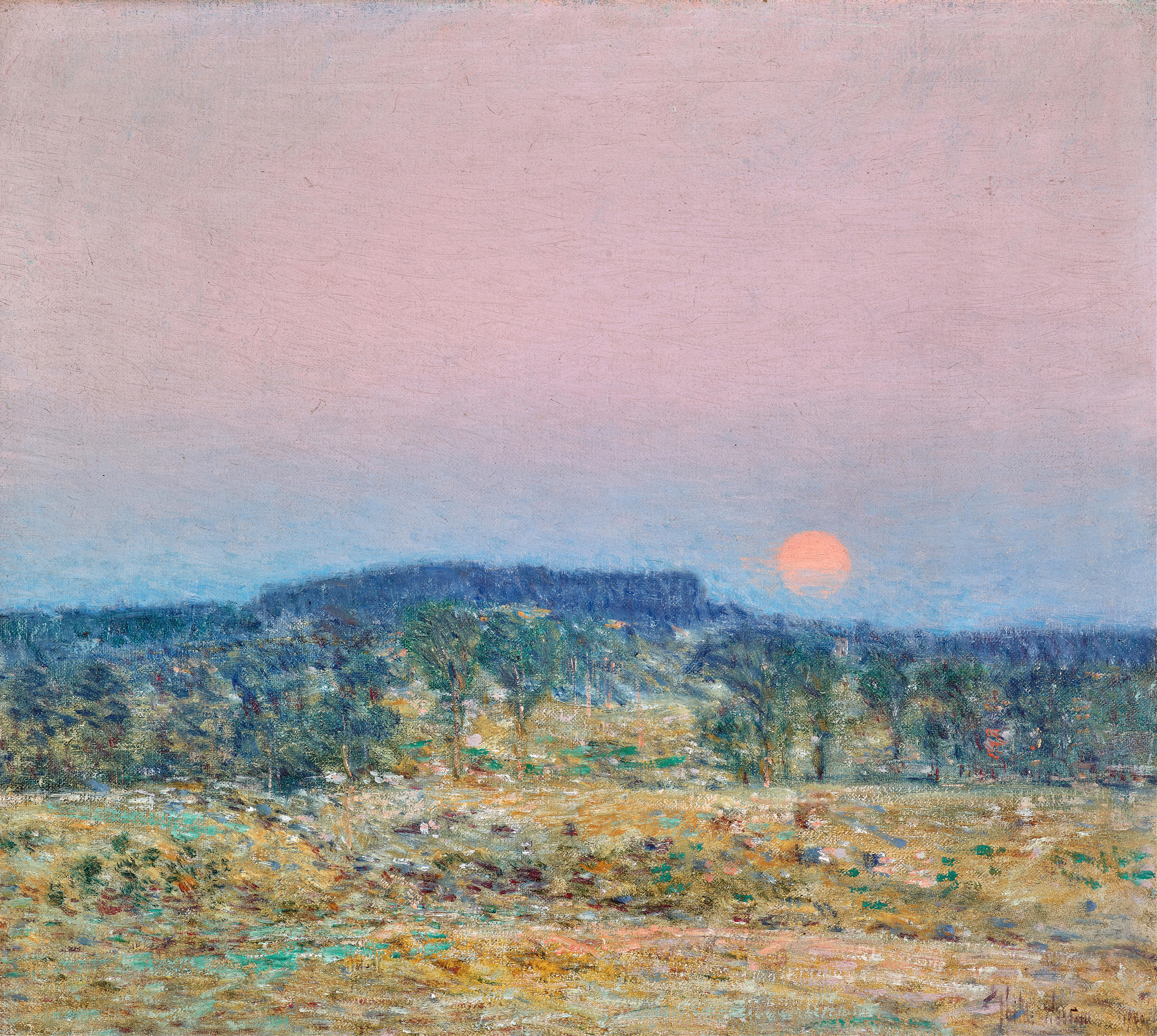 September Moonrise, by Childe Hassam, public domain