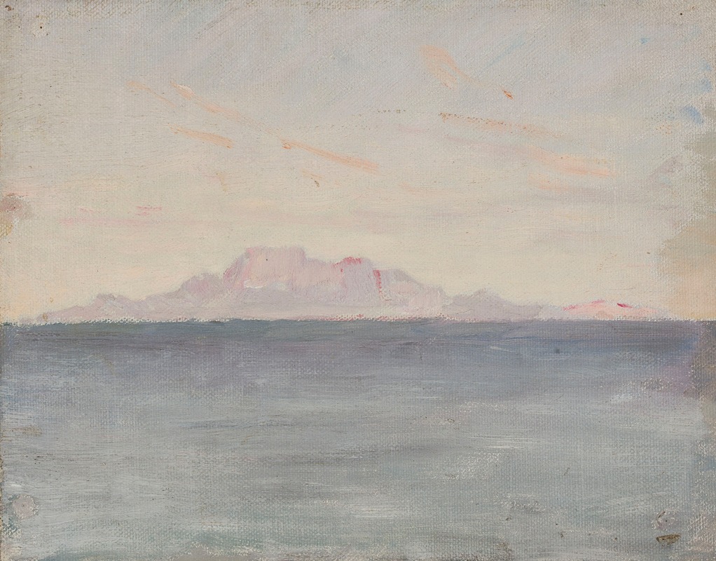 A painting depicting a ship's journey to India.