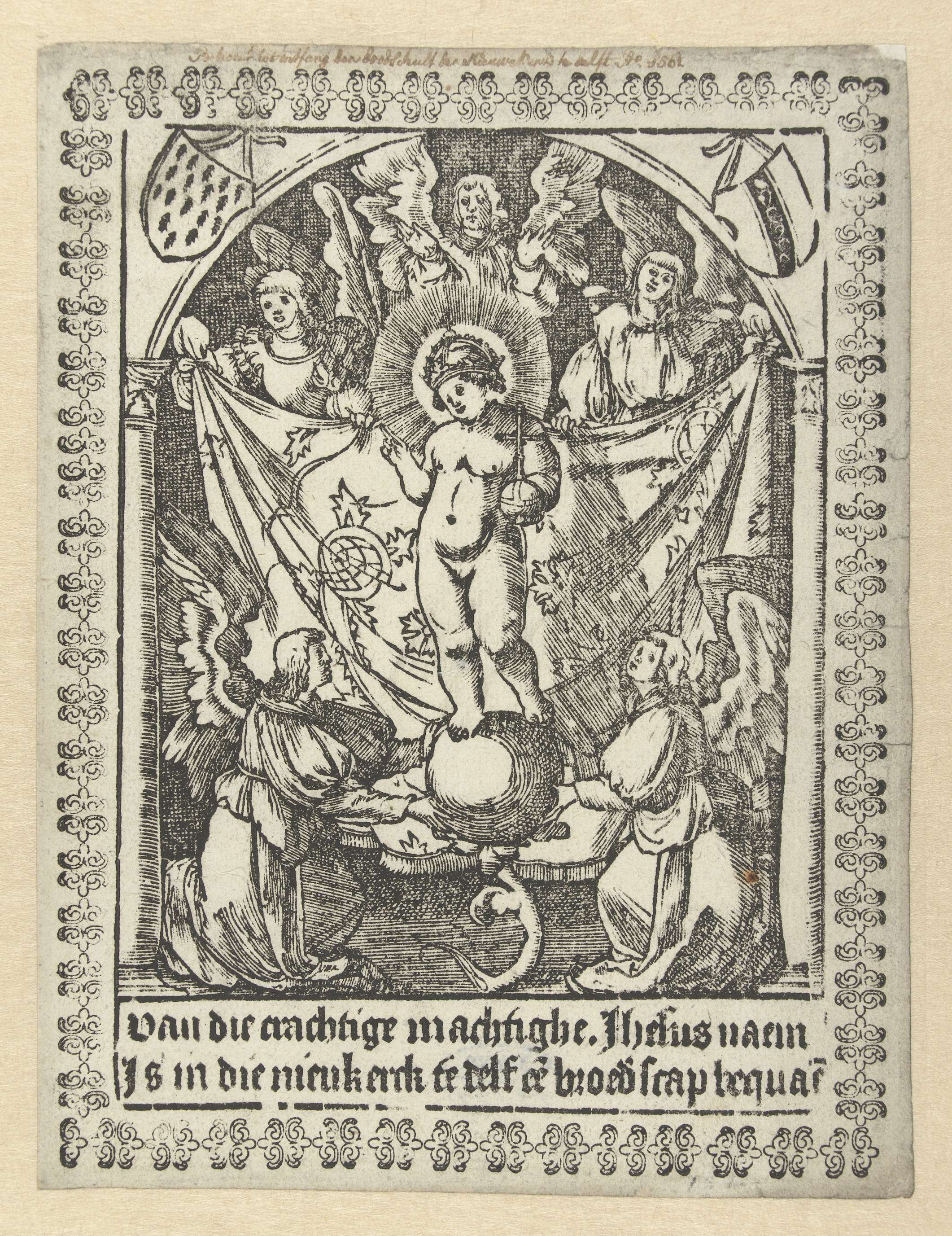 Religious depiction of brotherhood figures by Jacob Cornelisz van Oostsanen, paper medium