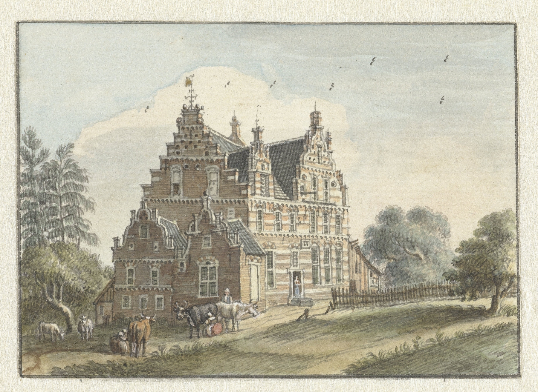 Het Huis Den Dam bij Zutphen, by Jan de Beijer, public domain