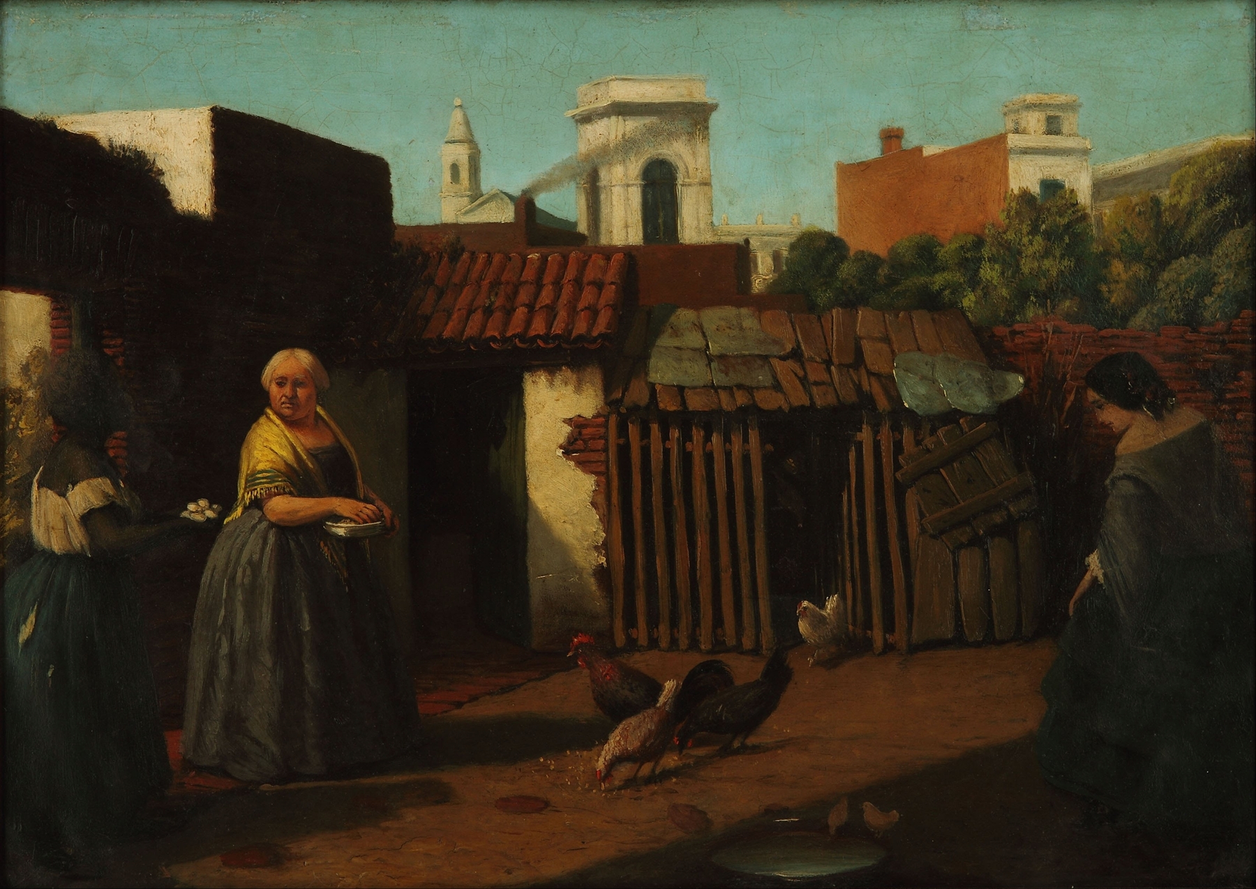 Patio porteño en 1850, by Prilidiano Pueyrredòn, public domain